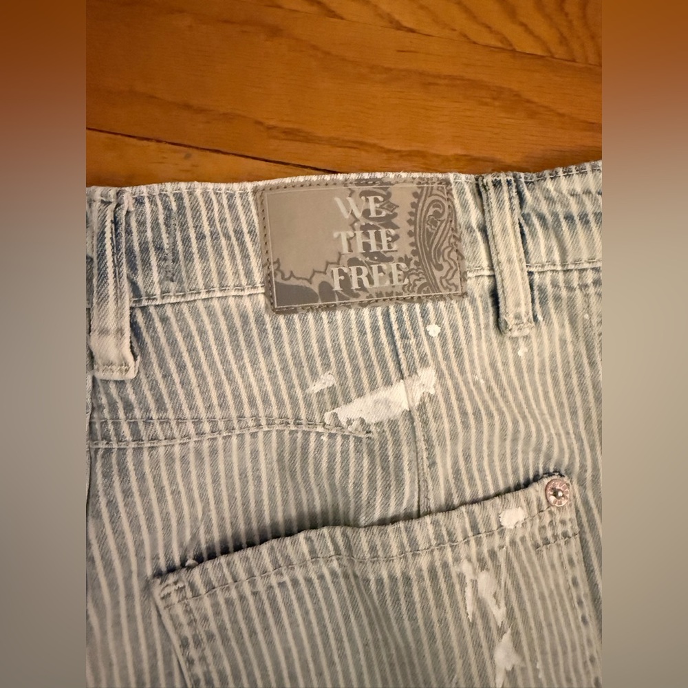 NWT- Free People- We the Free-  good luck barrel railroad stripe - Picture 5 of 5